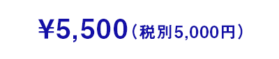 5,000円(税別)